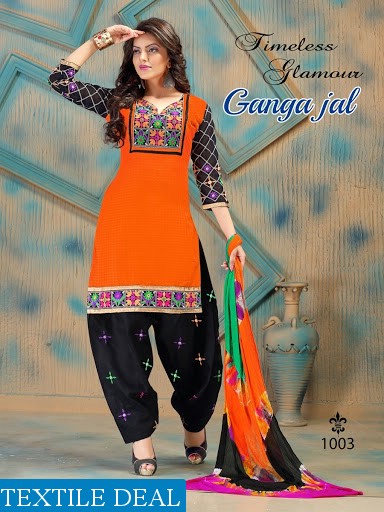 Gangajal work dress material